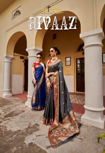 RAJPATH RIVAAZ 1001 TO 1006 DESIGNER PRINTED SAREE WHOLESALER IN SURAT